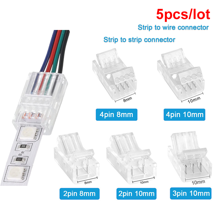 Rgb Led Matrix 8X8 - 5Pcs LED 스트립 라이트 커넥터 RGB