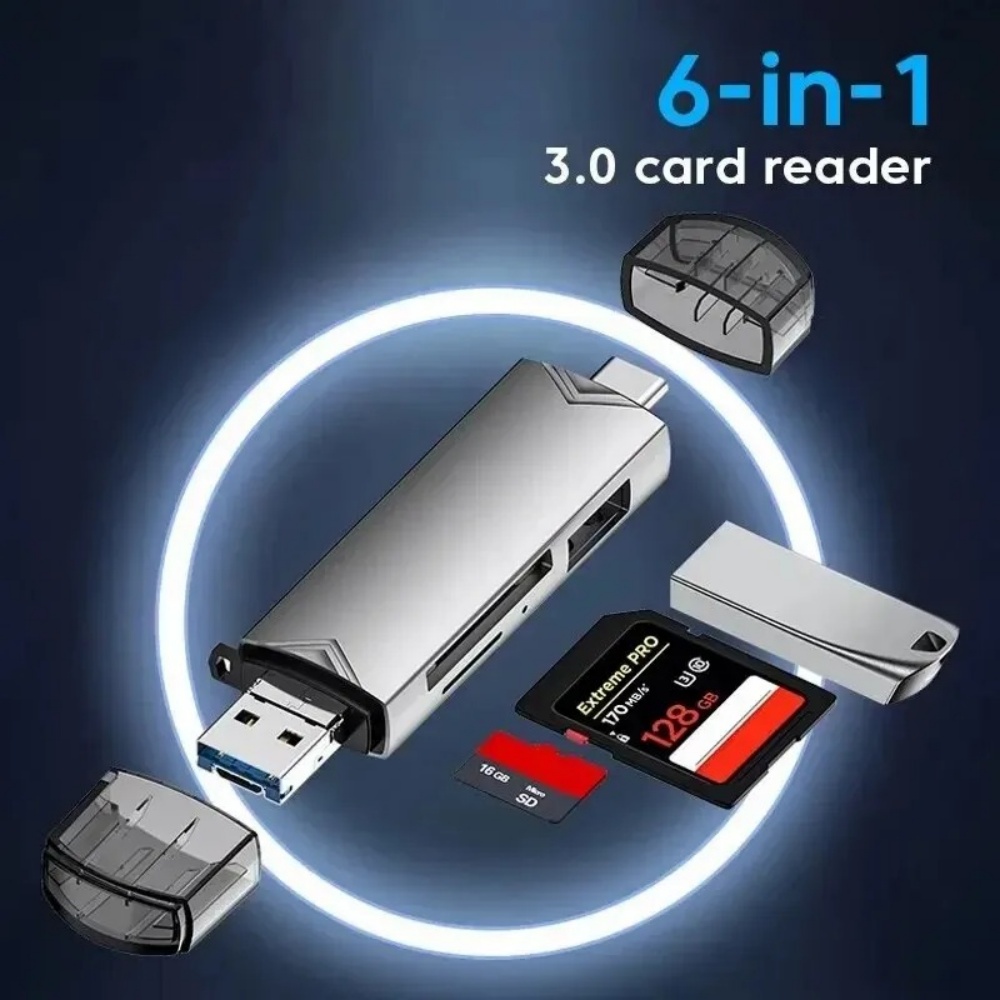 Home Assistant Sd - 6-in-1 USB 3.0 OTG 카드 리더