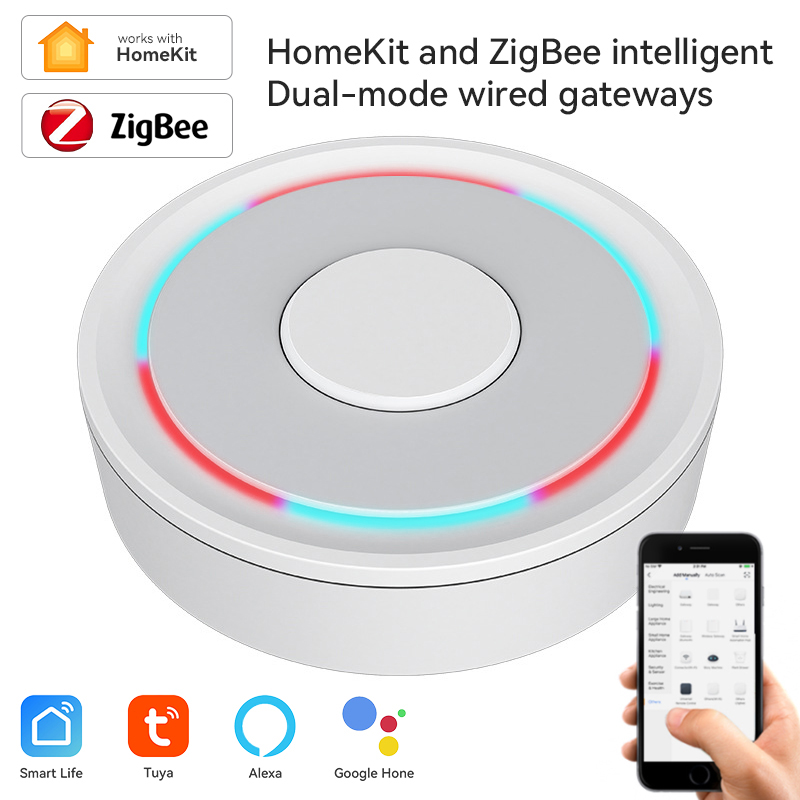Smart Home Automation Diy - Tuya-ZigBee 스마트 게이트웨이 홈키트, 유선 무선