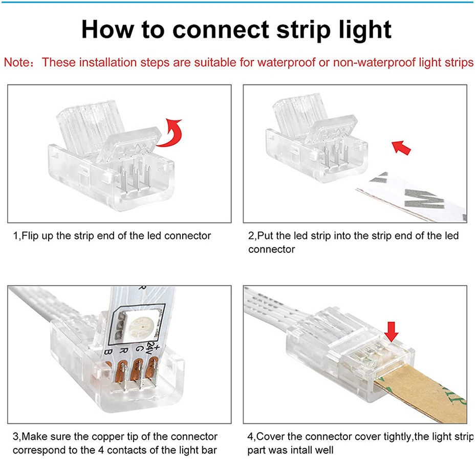5Pcs LED 스트립 라이트 커넥터 RGB 2/3/4 - Rgb Led Matrix 8X8 리뷰 및 가격