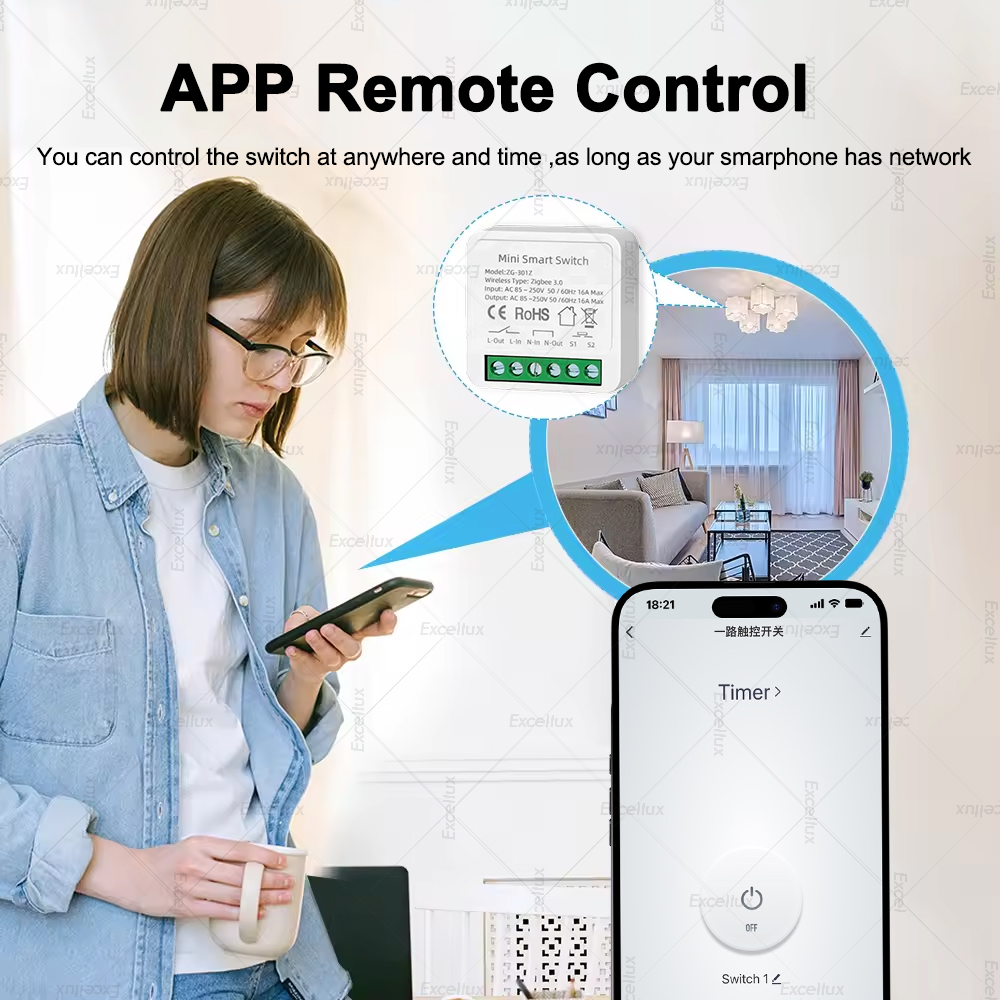 16A 지그비 3.0 미니 스마트 DIY 스위치 2방향 - Smart Home Automation Diy 리뷰 및 가격