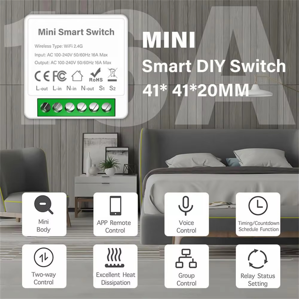 WiFi Zigbee3.0 미니 스마트 스위치 2방향  - Smart Home Automation Diy 리뷰 및 가격