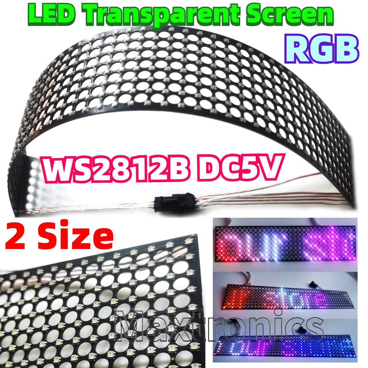 WS2812B LED 투명 스크린 풀 컬러 RGB 25 - Rgb Led Matrix 8X8 리뷰 및 가격