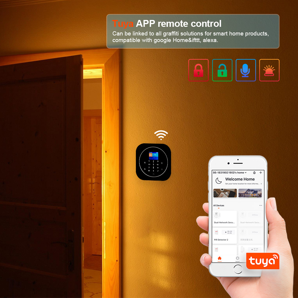 KERUI G12 무선 Tuya 홈 경보 시스템 키트  - Smart Home Automation Diy 리뷰 및 가격