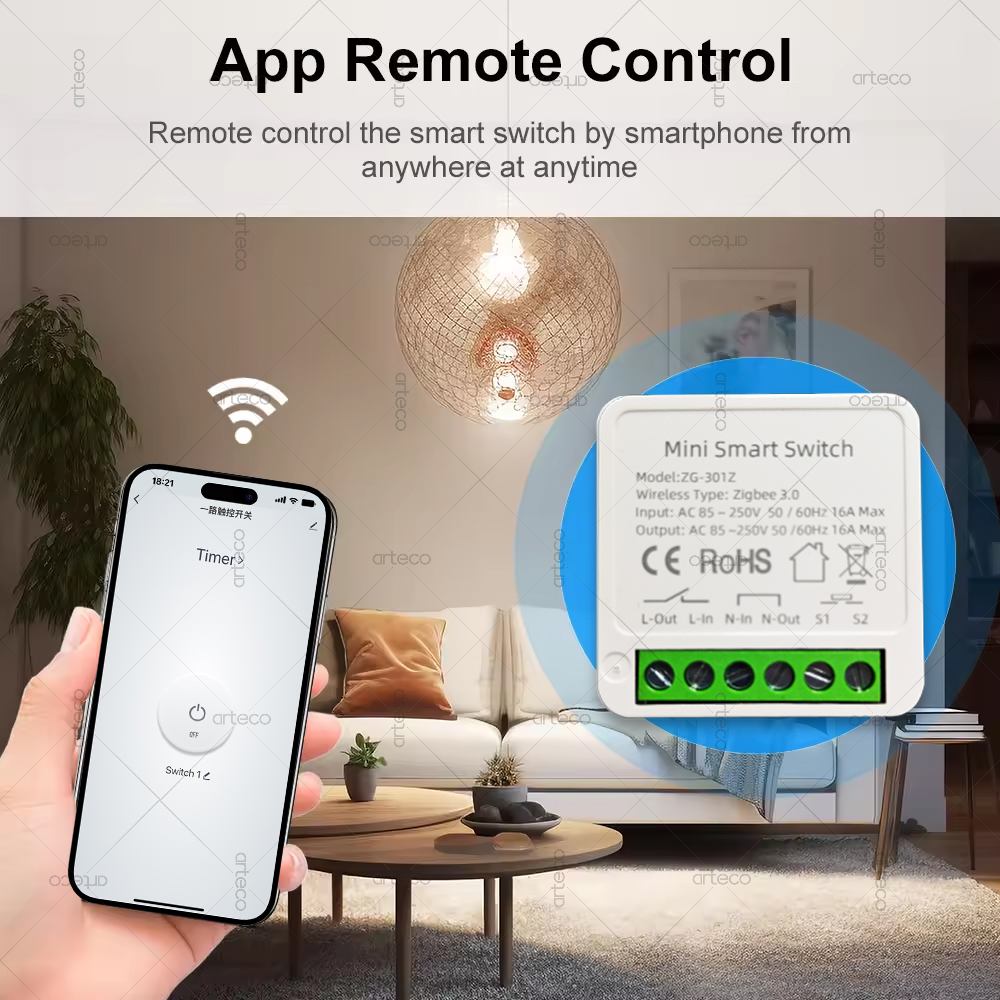 미니 지그비 3.0 스마트 스위치 16A 미니 모듈 D - Diy Home Automation Hub 리뷰 및 가격